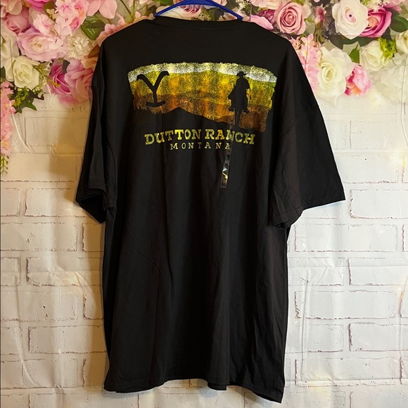 Yellowstone Dutton Ranch Montana men’s unisex Tshirt 2XL NWT Black - Picture 6 of 7
